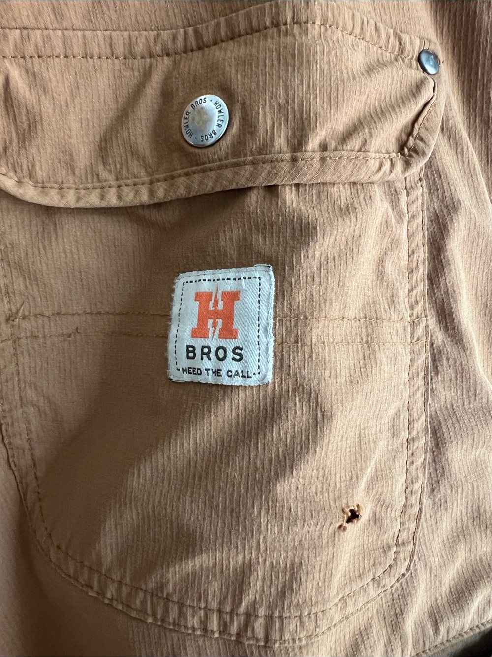 Howler Brothers Waterman's Work Pants - Men's Size 34/32 Distressed - Picture 7 of 12